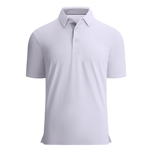 Solid Color Wholesale Knitted Breathable Golf Shirts Regular Fit Short Sleeve <b>Turtle</b> <b>Neck</b> High Stretch Anti-Wrinkle Polyester - Product Image 4