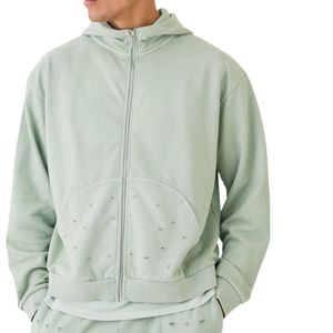 Conjunto Deportivo Personalizado para Hombre, Sudadera con Capucha y Pantalones Deportivos, Estilo Vintage Lavado, Ropa Deportiva Informal, Dos Piezas - Product Image 5