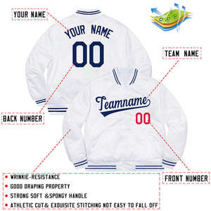 Chaqueta Varsity de Invierno para Hombre, de Alta Calidad, con Cuello Alto, Logotipo Bordado en la Parte Delantera, Resistente al Viento, para Equipo, Venta al Por Mayor 2026 - Product Image 2