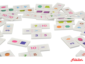 Mibitoi Dominós de Matemáticas con Números de Plástico PP, Bloques de Construcción Educativos para la Primera Infancia, Juguetes para Niños de 8 a 13 Años, Unisex - Product Image 3