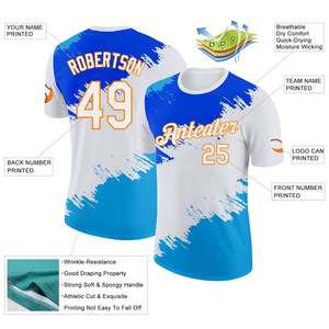 เสื้อทีมสั่งทำจากโรงงานโดยตรง ผ้าโพลีเอสเตอร์แห้งเร็ว ชุดกีฬา พิมพ์หมายเลขผู้เล่นได้ รับผลิตแบบ OEM พร้อมติดฉลากส่วนตัว - Product Image 2