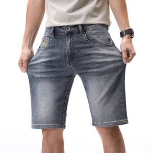 Nouveaux shorts en jean pour hommes, mode tendance, vêtements de marque personnalisés, été, 100% coton, denim - Product Image 3