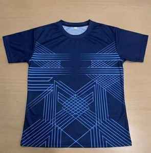 เสื้อยืดผู้ชายลายเรขาคณิต พิมพ์ลายแบบซับลิเมชั่น แห้งเร็ว สปอร์ต แขนสั้น คอกลม ทรงปกติ ผ้าโพลีเอสเตอร์ถัก 100% - Product Image 1