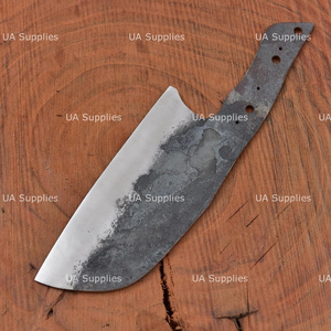 Cuchillo de Chef Forjado a Mano, Hoja en Bruto de Acero de Alto Carbono 1095, 55 HRC, Cuchillo para Cortar Huesos, Fabricación de Cuchillos de Chef DIY con Espiga Completa, OEM - Product Image 3