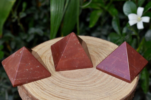 Pirámides de Jaspe Rojo, Piedra Curativa de Cristal Natural, Pirámide Energética Pulida para Reiki, Meditación y Decoración del Hogar - Product Image 3