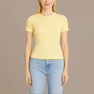 Fabricant en gros sur mesure de t-shirts pour femmes de haute qualité, t-shirts unis pour femmes - Product Image 4