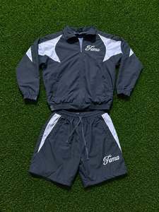 Unisex Lightweight Windbreaker Short Set Nylon Breathable Casual Sports Windbreaker <b>Tracksuits</b> - Product Image 5