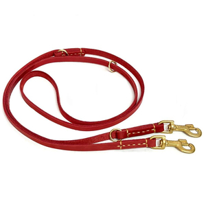 Laisse pour chien en cuir de qualité supérieure, fabriquée en usine avec des décorations rivetées, faible MOQ, pour usage extérieur, en vente. - Product Image 2