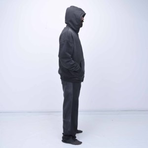 Survêtement décontracté de qualité supérieure en coton 100% pour hommes, design personnalisé, finition délavée à l'acide, doublure respirante en polaire - Product Image 4
