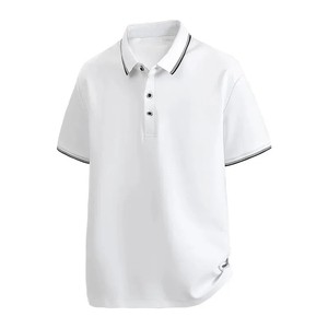Camisa de Manga Corta para Hombre, Color Sólido, Tejido de Punto, Corte Regular, Estilo Casual, Diseño con Botones, 2026, Alta Calidad, ODM OEM, Nailon de Secado Rápido - Product Image 4