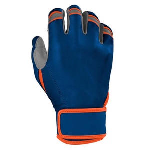 Gants de frappe bleus avec fermeture auto-agrippante pour l'entraînement, unisexe adulte, en tissu tricoté durable en spandex et nylon - Product Image 3