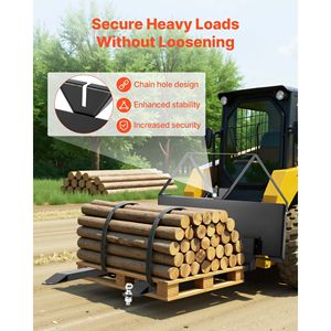 Forche per pallet per skid steer da 2600 libbre, telaio da 48 pollici, lame da 1 7/8 pollici, accessori e ricambi per carrelli elevatori - Product Image 5