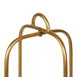 Macetas Colgantes de Metal Dorado con Soportes Altos de Alambre |   Macetas Colgantes Modernas y Minimalistas para Decoración del Hogar en Interiores - Product Image 2