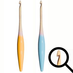 Ganchos de ganchillo personalizados ergonómicos 4 mm estilo <span class=keywords><strong>simple</strong></span> de madera - Product Image 4