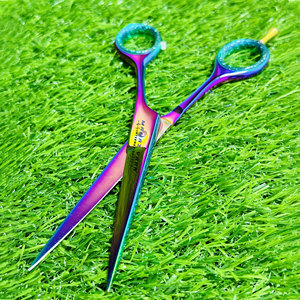 Ciseaux de coiffure professionnels de haute qualité pour salon de coiffure, en acier inoxydable de qualité supérieure, à bords tranchants, multicolores - Product Image 3