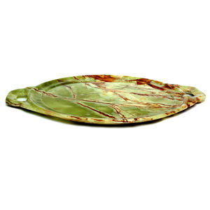 Green Onyx Round Shaped Tray Natural <b>Stone</b> Decorative Serving Bowl Handmade Luxury Onyx Bowl Wholesale Supplier - Product Image 1