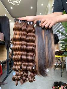 Extensión de cabello humano vietnamita 100% precio al por mayor barato con cabello ondulado virgen y remy de la mejor calidad - Product Image 2