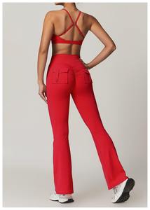 Camisetas deportivas al por mayor para mujer, coloridas, de manga larga, para fitness, con efecto push-up, ropa de entrenamiento, conjuntos ajustados de yoga para mujer - Product Image 2