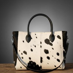 Bolso Tote de Cuero Vacuno de Primera Calidad, con Asa Suave, Doble Bolsillo Trasero, Estilo Artesanal, LTB-0410 - Product Image 5