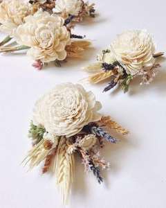 Fleur de Zinnia Sola Artisanale Écologique de Qualité Supérieure, Éternelle, pour DIY Mariage, Halloween, Pâques, Remise de Diplôme, Salon 2026 - Product Image 1