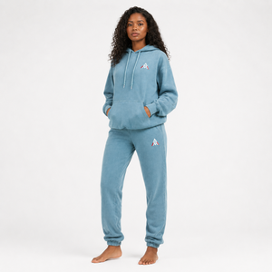 Conjunto Deportivo para Mujer con Efecto Desgastado, Sudadera con Capucha y Pantalones a Juego, Tela de Primera Calidad para Venta al Por Mayor - Product Image 3