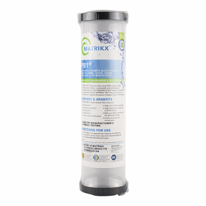 Cartucho de filtro de carbón activado de alta gama 06-250-10Pb-MATRIKX que ahorra espacio para reducir la acumulación de incrustaciones - Product Image 3