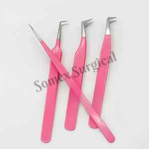 OEM Professional <b>Eyelash</b> Extension <b>Tweezers</b> with Anti-Magnetic High Quality Stainless Steel <b>Eyelashes</b> <b>Tweezers</b> - Product Image 4