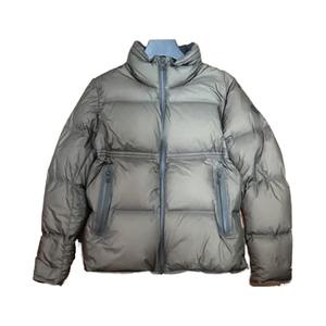 Custom Coated Canvas Eco-Friendly Quick Dry Casual Winter Puffer <b>Jacket</b> Hooded Stand Collar Zipper - Product Image 2