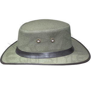 Canvas Cotton Safari <b>Hats</b> Wholesale Olive Green Waterproof Outdoor <b>Hat</b> for Fishing Hunting Travel Custom Made Unisex Safari <b>Hats</b> - Product Image 4
