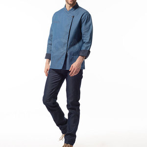 Ensemble de vêtements de travail de chef haut de gamme pour le personnel de cuisine des restaurants, veste professionnelle à manches longues en polyester/coton, pantalon, tablier, restauration - Product Image 6