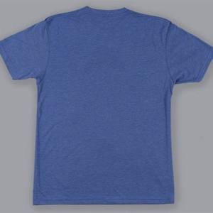 Camiseta de Manga Corta para Hombre, Cuello Redondo, Color Azul Claro, Corte Regular, 100% Algodón Jersey, Tejido Liso Teñido - Product Image 1