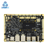 Carte porteuse DEBIX SOM A I/O 6USB 2Gigabit RJ45 combinant solution industrielle de contrôle IoT multimédia pour DEBIX SOM A