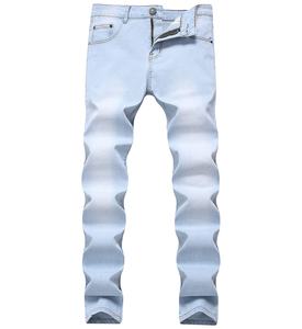 Vêtements décontractés à la mode jeans personnalisés coupe ajustée braguette à glissière hommes jeans pantalons pantalons pour hommes denim - Product Image 1