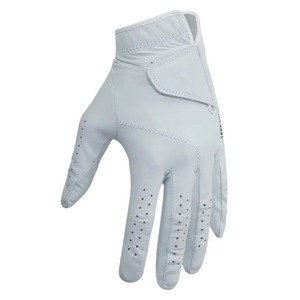 Gants de golf personnalisés en cuir véritable de qualité supérieure, blancs, pour adultes, respirants, durables, anti-humidité, antidérapants - Product Image 5