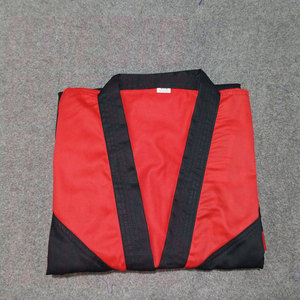 Tenue de Karaté Professionnelle Rouge et Noire Durable – Col en V – Équipement d'Entraînement – Vêtements d'Arts Martiaux – Kimono de Karaté - Product Image 5