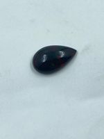 Opale noire éthiopienne 100 % naturelle de qualité supérieure, opale naturelle multi-feu, forme poire, cabochon, opale noire 4,42 carats