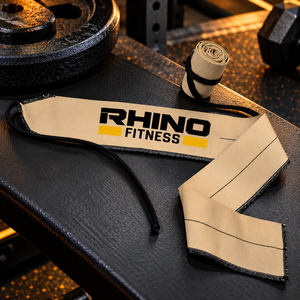 ผ้าพันข้อมือคอตตอน Rhino Fitness พร้อมห่วงนิ้วโป้งสำหรับยกน้ำหนัก ผ้าพันข้อมือคอตตอนสีม่วง Rhino Fitness พร้อมห่วงนิ้วโป้งแบบตะขอ - Product Image 6
