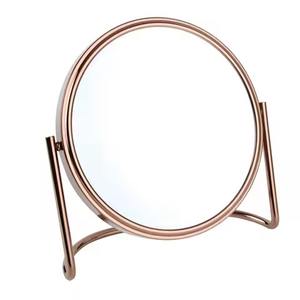 Elegante espejo de mesa metálico, espejo de maquillaje para tocador, espejo de vanidad con soporte para dormitorio, baño, uso cosmético. - Product Image 3