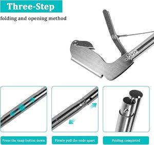 Pinzas Profesionales Plegables para Atrapar Serpientes, Pinza de Metal Resistente para Reptiles, Herramienta de Manipulación Segura con Mandíbula Ancha, Servicio OEM - Product Image 2