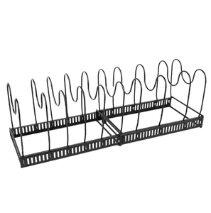 Support de rangement extensible pour casseroles et couvercles de cuisine, organisateur de placard réglable pour ustensiles de cuisson, étagère de cuisine - Product Image 2