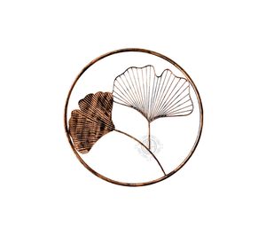 Arte de Pared con Diseño de Hojas Metálicas Hechas a Mano, Ideal para Decoración de Dormitorios, Salas de Estar y Oficinas - Product Image 3