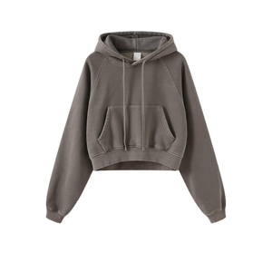 Sweat-shirt à capuche unisexe en lycra, coupe classique, couleur unie, style décontracté, tricoté en polaire, style automne - Product Image 6