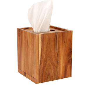 Natural Crafts Custom Logo Accepted Wood <b>Tissue</b> Holder Wholesale Supplier For Cafe Restaurant Table <b>Tissue</b> <b>Paper</b> Holding Use - Product Image 4