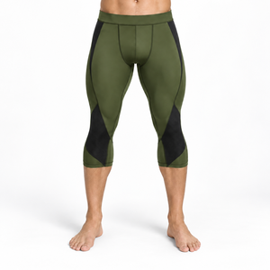 Leggings Capri para Hombre con Construcción Ligera, Flexibilidad Confiable y Soporte Cómodo para Correr y Entrenamientos - Product Image 1