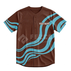 Maillot de baseball pour adulte, uniforme sportif léger, tissu en maille respirant, design personnalisé - Product Image 2