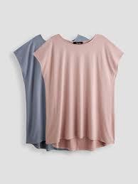 Camiseta versátil para mujer, preencogida, antipilling, silueta larga, multicolor, básica, venta al por mayor de fábrica, esencial para el día a día - Product Image 2