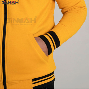Chaqueta Varsity de Alta Calidad para Hombre, Bordado Chenille, Mangas de Cuero, Chaqueta Varsity Personalizada con Letras de Béisbol, Ropa Urbana - Product Image 3