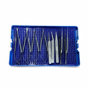 PISSCO Titanium Micro Surgical <b>Instrument</b> Set Micro Titanium Surgical Tools Set Titanium Precision Surgical <b>Instrument</b> Kit 8 PCS - Product Image 1