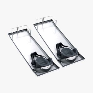 Glissières en acier inoxydable de 30 pieds x 10 pieds avec genouillères pour le déplacement - Product Image 1