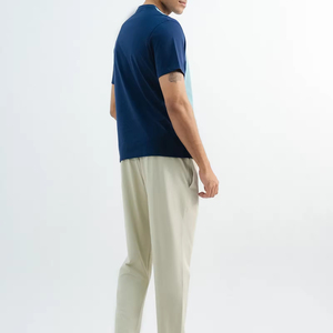 Camiseta Oversize de Punto para Hombre, Mezcla de Poliéster y Algodón, Ropa Deportiva Lisa, Impresión Digital, Logotipo Personalizado, Venta al Por Mayor - Product Image 2